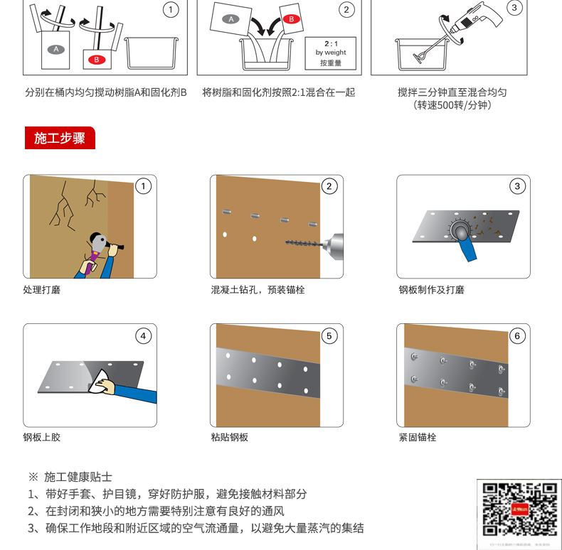 包钢泾川粘钢加固施工过程